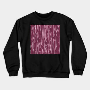 Pine Needles in the forest, Raspberry Pink and White Chocolate Crewneck Sweatshirt